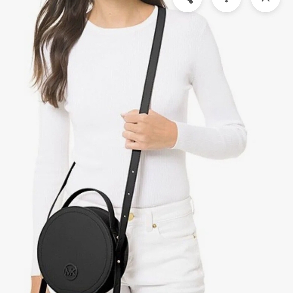 Michael Kors Black Round Crossbody Bag